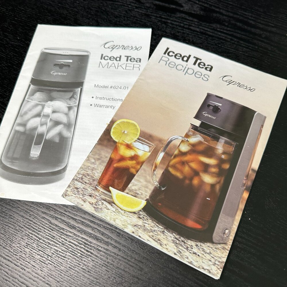 Jura Capresso Iced Tea Maker Recipes & Instruction Manual